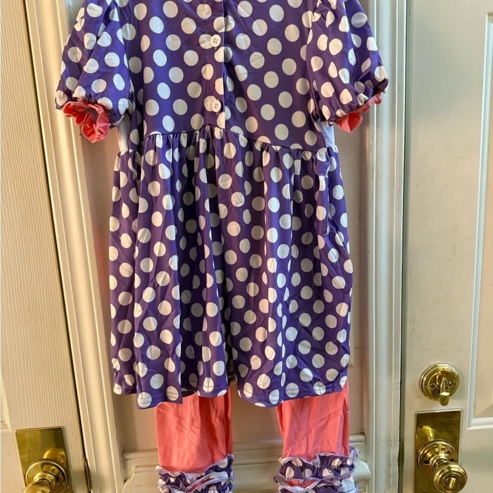New Boutique Magical Friends Embroidered Outfit